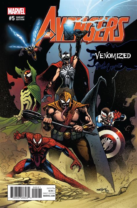 Avengers 5 Marquez Venomized Cover Fresh Comics