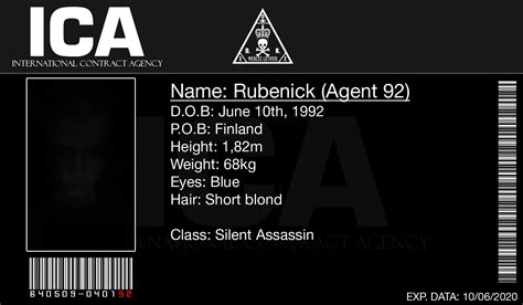 Internationalcontractagency Ica Id Card By Rubenick On Deviantart