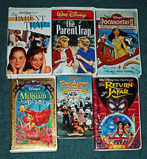 Disney Vhs Tape Lot Assorted Videos Walt Disney Classics Film Movies