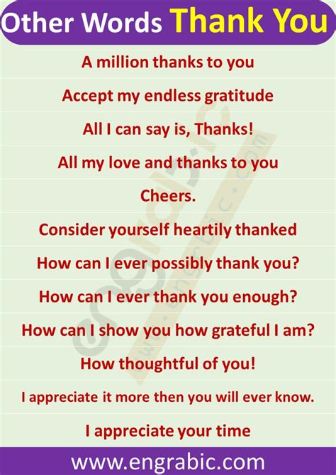Creative Ways To Say Thank You Interesting English Words Learn