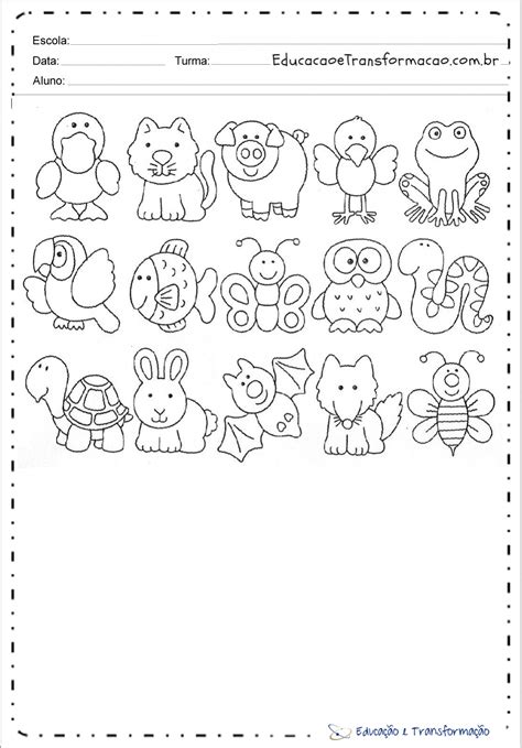 Desenho De Animais Para Colorir E Imprimir Educação E Transformação