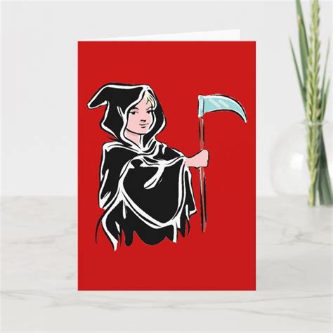 Young Grim Reaper Card