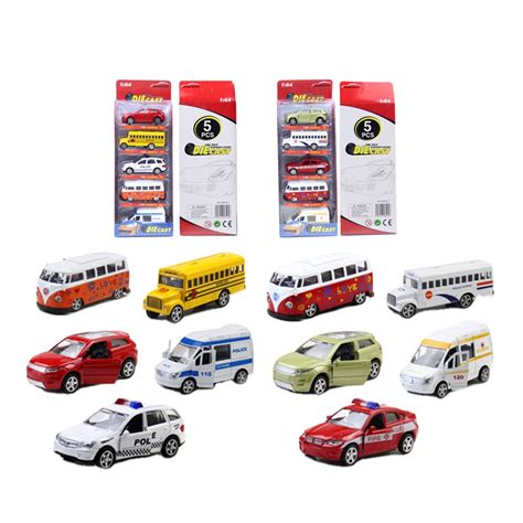 Diecast Toy Vehicles Diecast Bus Police Fire Rescue Under Construction