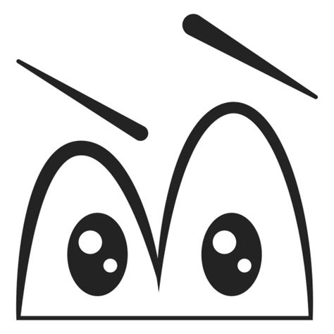 Confused Emoticon Eyes Cartoon Png And Svg Design For T Shirts