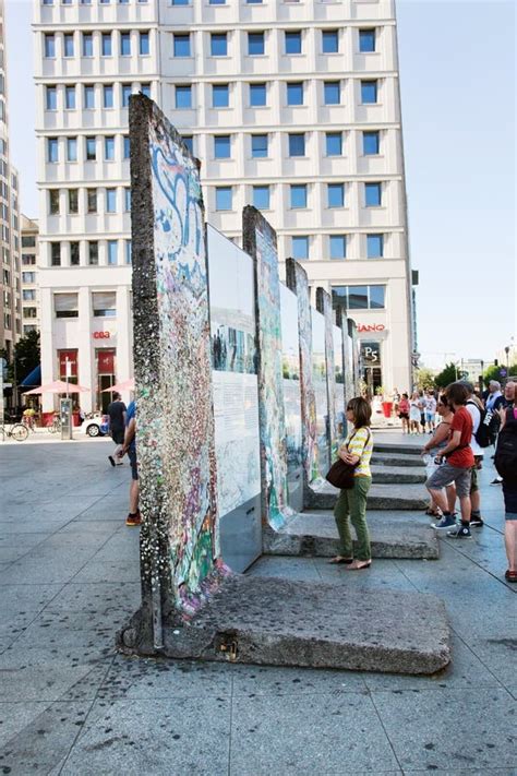 Parts Of Berlin Wall On Potsdamer Platz Berlin Germany Editorial