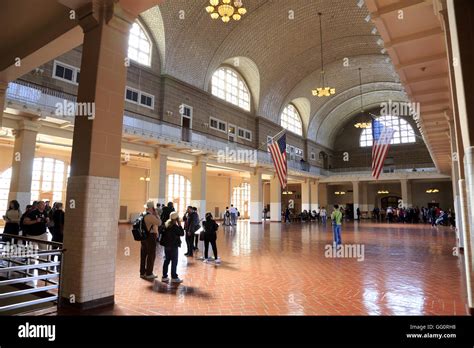 The Great Hall Of Ellis Island Immigration Museumnew York Citynew