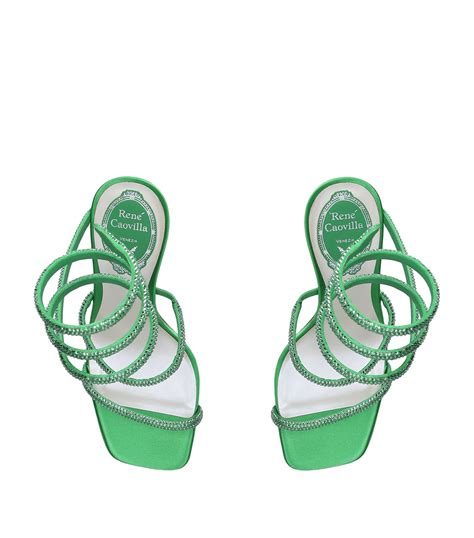Womens René Caovilla Green Cleo Sandals 105 Harrods Countrycode