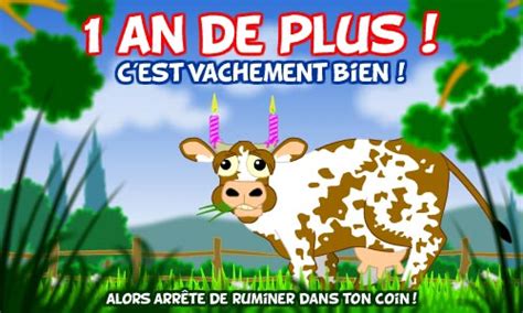 Envoyez des cybercartes postales avec votre photo ! Carte Un anniversaire vache ! - CyberCartes.com