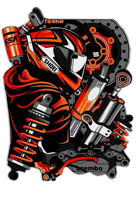 Thai Orange Rider Motorcycles Logo Design Moto Logo Design