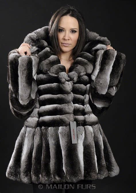 Empress Chinchilla Full Skin Fur Jacket Coat With English Collar Chinchilla Fur Coat Fur Coat