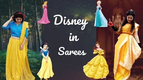 Disney Princesses In Sarees Disney Inspired Outfits Ft Sarees