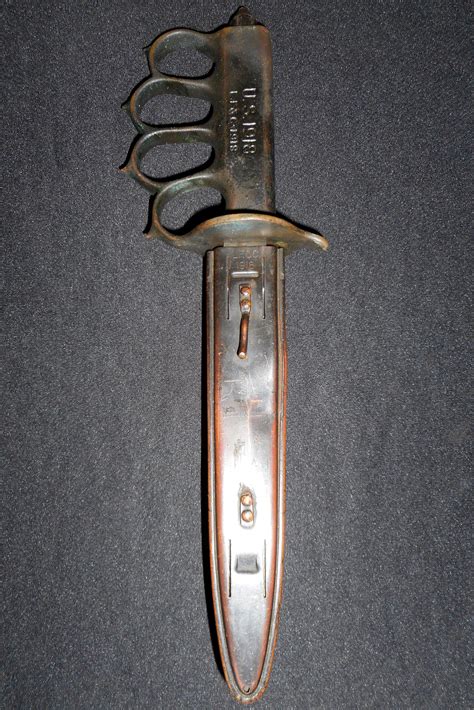 1918 Us Wwiwwii Lfandc Mark 1 Trench Knife Ww2 Airborneknuckle 1 St