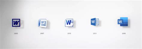 Microsoft Word Icon History Graphicdesign