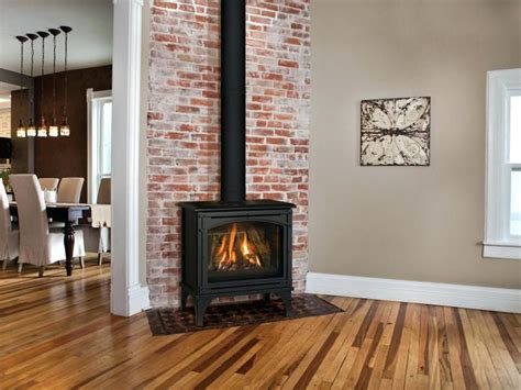 See the wide selection of free standing wood burning stoves for sale in calgary at hearth and home. small corner direct vent gas fireplace the free standing gas fireplace provides the det… | Wood ...