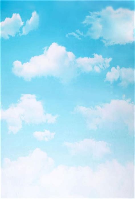 Buy Discount Blue Sky White Cloud Baby Show Backdrop For Photography