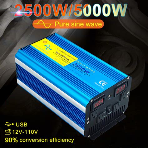 Купить Преобразователи питания Lvyuan 5000w 5000 Watt Power Inverter Pure Sine Wave 12v Dc To