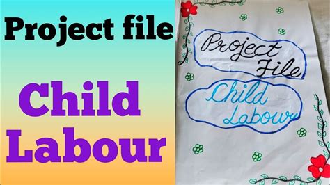 Child Labour Project Fileenglish Project Filechild Labour Project