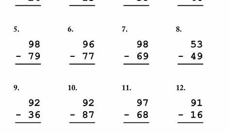 4th Grade Math Subtraction Regrouping Worksheets - Subtraction Worksheets