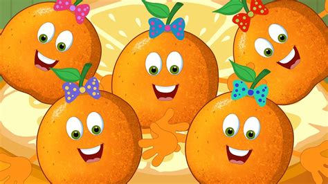 Five Little Oranges Kids Rhyme Nursery Rhymes English Cartoon