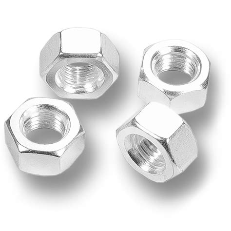 Hex Nuts 516 24 Silver Plated For Non Plated Bolts 25 Pack
