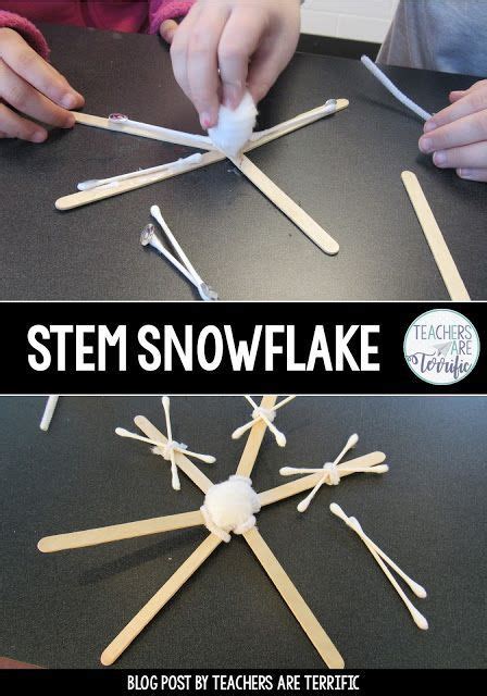 Stem Snowflake Design Challenge Stem Challenges Snowflake Designs