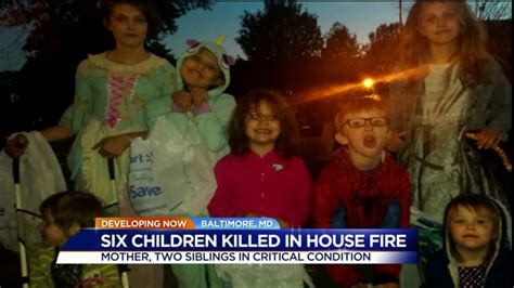Baltimore House Fire Six Children Killed Mother Others Survive