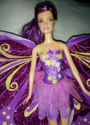 Barbie Mariposa Fairy Tastic Princess Doll Purple Hair Butterfly