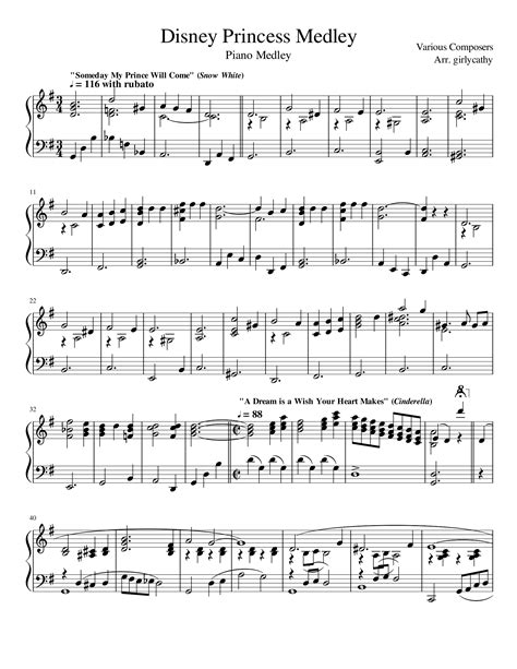 Free Free 83 Disney Princess Songs Piano Sheet Music SVG PNG EPS DXF File
