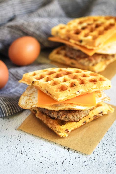 Maybe you would like to learn more about one of these? Sausage and Egg Waffle Sandwiches | Street Smart Nutrition