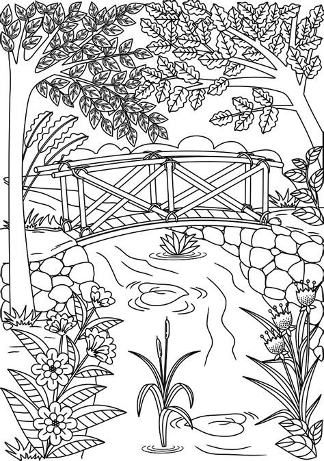Landscape Coloring Pages - Nature Coloring Pages