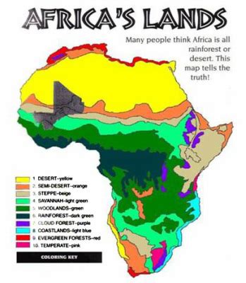 Africa landforms map map of africa. Africa - Geography webquest - Home