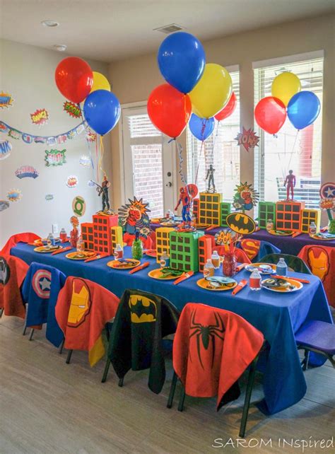 superhero birthday party supplies games and decorations ideas ann inspired