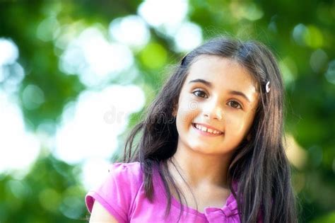 Pretty Friendly Little Girl With A Lovely Smile Stock Photo Image Of