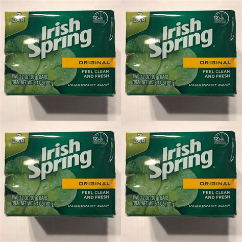 Irish Spring Original Scent Soap Bars 10 Bars Total 32 Oz Each