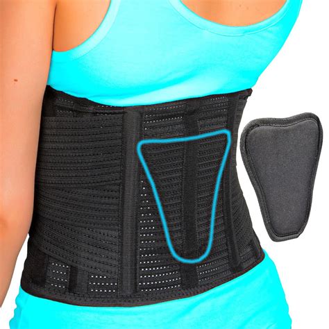 Aveston Back Brace For Lower Back Pain Relief 6 Ribs Belt With Lumbar