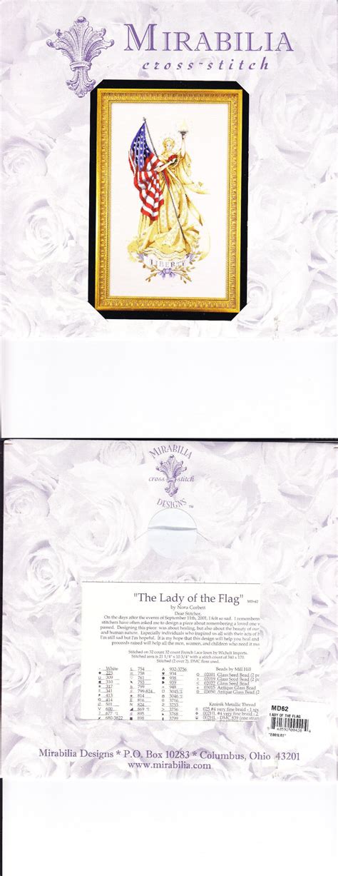 It lists the colours ive used but dont be scared to get creative and use your own colours if you prefer. Cross Stitch Patterns 34032: Mirabilia Lady Of The Flag ...