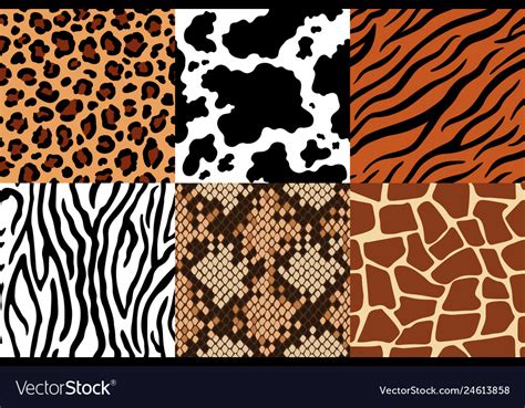 Animal skins pattern leopard leather fabric Vector Image