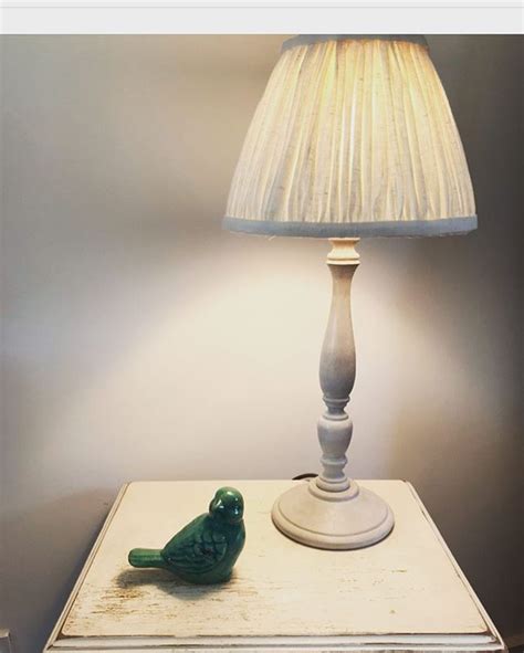 One completed gathered lampshade. One more to go for bedside lamps