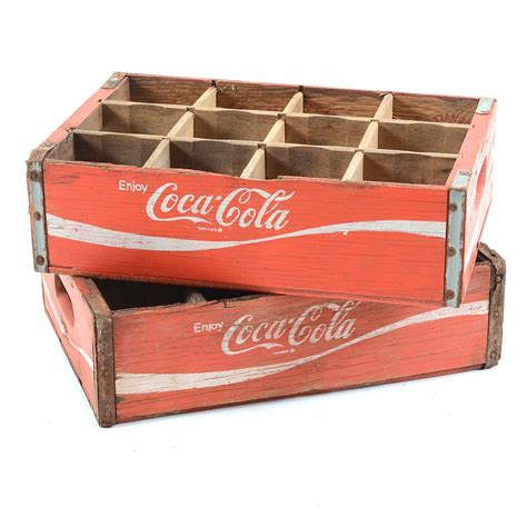 Vintage Coca Cola Wooden Crates Ebth