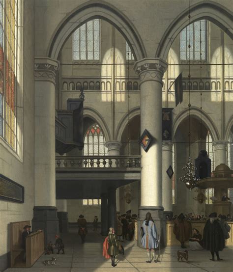 Interior Of The Oude Kerk Amsterdam Mount Holyoke College Art Museum