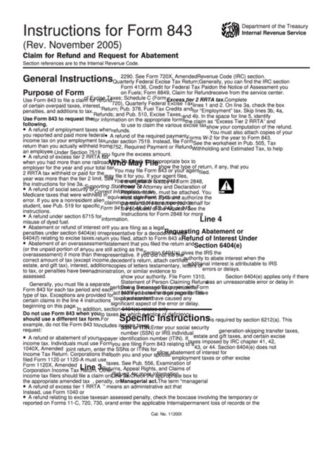 Irs Form 843 Printable Portal Tutorials