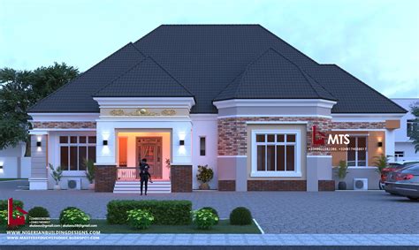 4 Bedroom Bungalow House Plans Nigeria Bungalows Nigerian Papan April