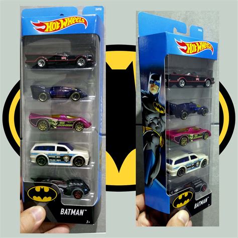 Hot Wheels Pack 5 Autos Batman Diecast 164 2016 Nuevo 85000