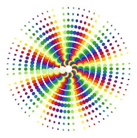 Rainbow Circles On White Stock Vector Illustration Of Light 4337993