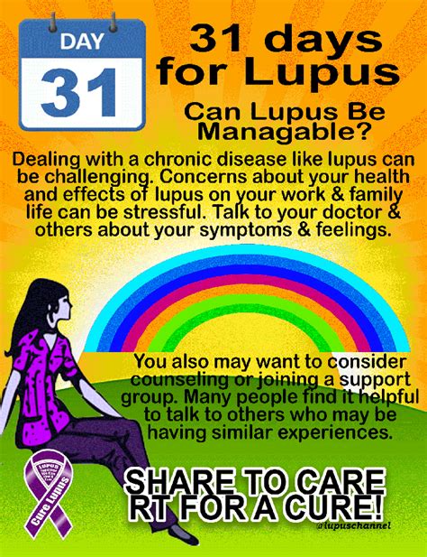 31 Days For Lupus May Is Lupusawarenessmonth Lupus Facts Cancer