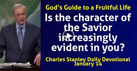 Charles Stanley January 14 2024 Daily Devotional Gods Guide To A