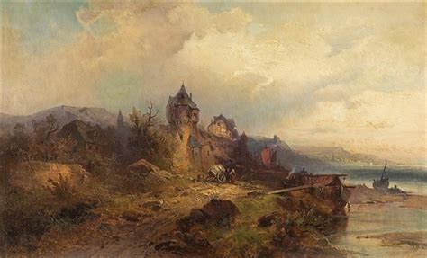 Nicolai Von Astudin Landscape From The Rhine Mutualart