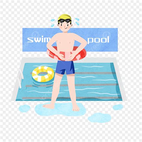 游泳男孩插畫圖案素材 PNG和向量圖 透明背景圖片 免費下载 Pngtree