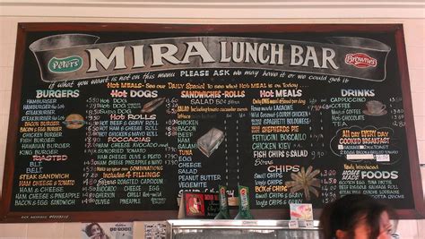 Mira Lunch Bar Menu Menu For Mira Lunch Bar Wangara Perth