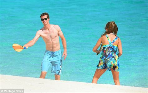 Kim Sears Joins Andy Murray On The Beach To Celebrate His Wimbledon Win In The Bahamas Daily